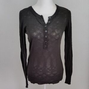 J.Crew Linen Cotton Blend Henley